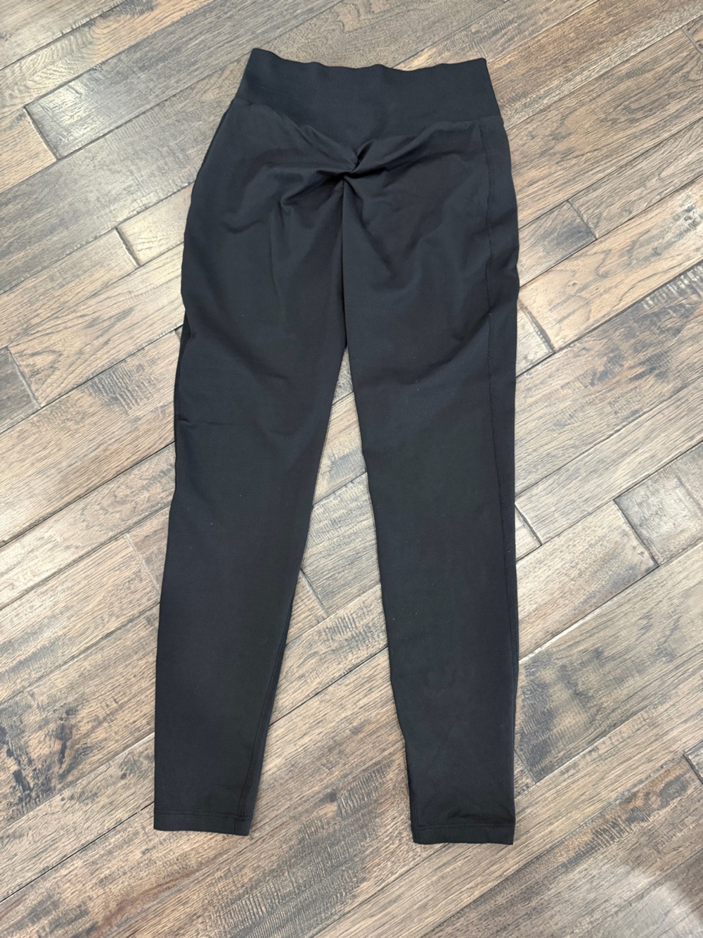 Bombshell Sportswear Black High Waist Leggings L XL Compression Gym - Picture 2 of 5
